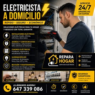 Electricista a Domicilio: Rápido, Seguro, Económic