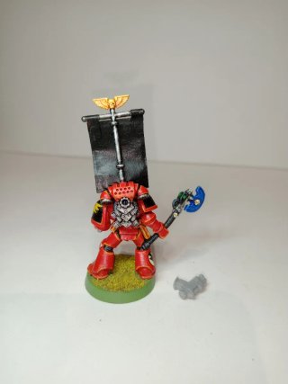 Sargento space marine metal old hammer bien pintad