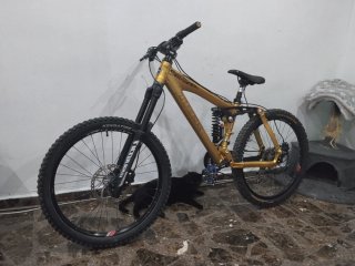 Bicicleta Descenso Trek Dorada