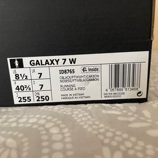 Zapatillas Adidas Galaxy 7 W Negras/Blancas