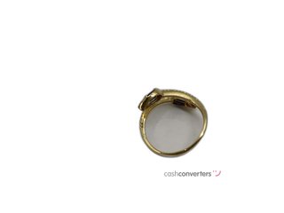 anillo oro 18k con piedra con circonita