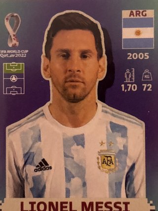 Lionel Messi - Sticker Mundial Qatar 2022