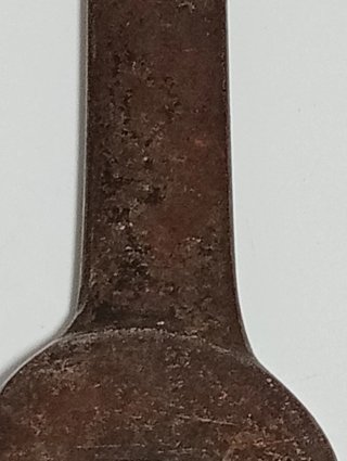 Antigua llave fija doble boca de forja 14-17