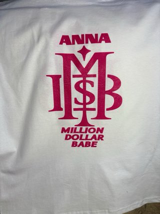 T-shirt Anna Pepe Million Dollar Babe info taglie