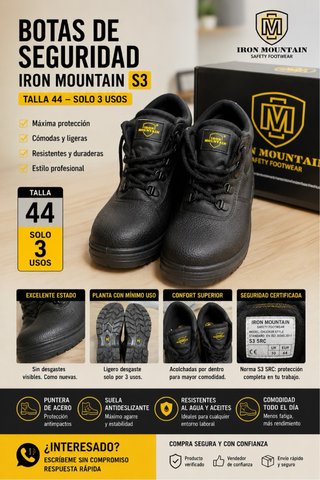 Stivali di Sicurezza Iron Mountain S3 T44 Quasi Nuovi