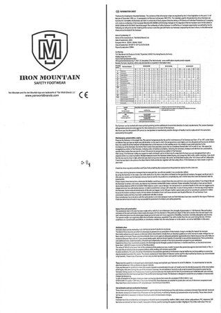 Stivali di Sicurezza Iron Mountain S3 T44 Quasi Nuovi