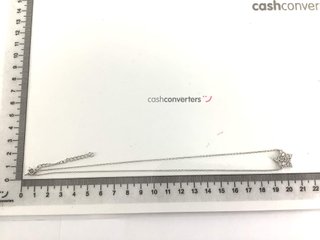 cadena plata 925mm con piedra con circonita 19 2.5cm