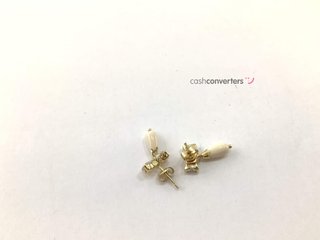 pendientes oro 18k con piedra
