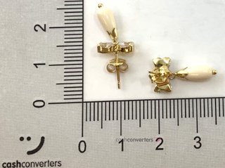 pendientes oro 18k con piedra