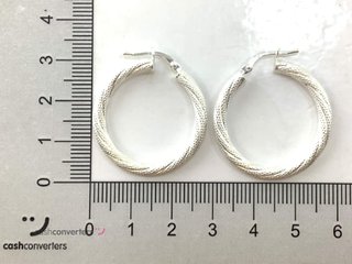 argollas plata 925mm