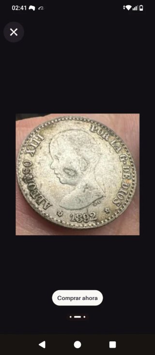 Lote 5 monedas Alfonso XIII 50 céntimos