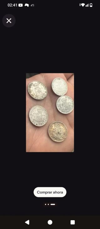 Lote 5 monedas Alfonso XIII 50 céntimos