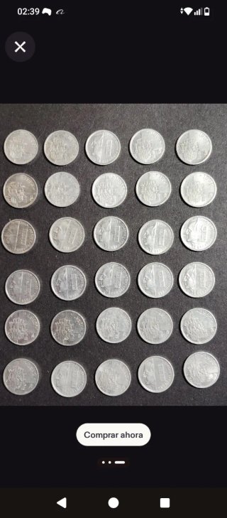 Lote 5 monedas Alfonso XIII 50 céntimos