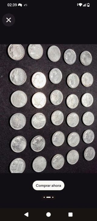 Lote 5 monedas Alfonso XIII 50 céntimos