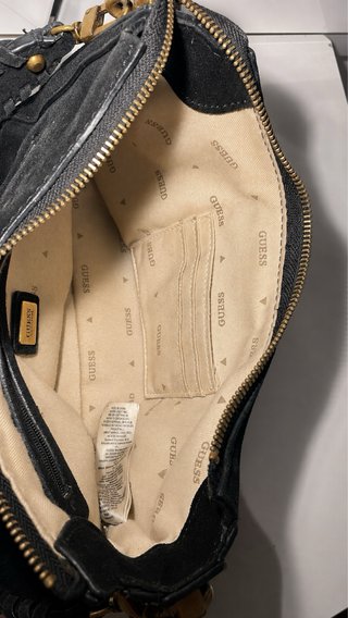 Bolso Guess Original Terciopelo Negro