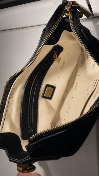Bolso Guess Original Terciopelo Negro