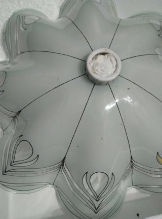 Tulipa de cristal para lámpara