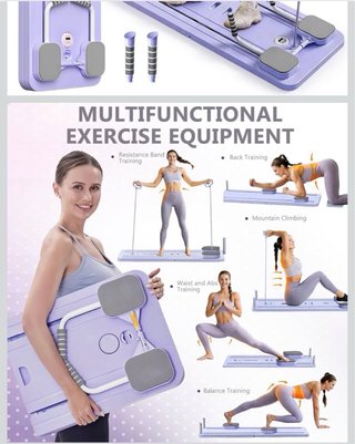 Tabla Pilates Reformer Rosa