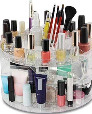 Organizador de maquillaje tipo carrusel