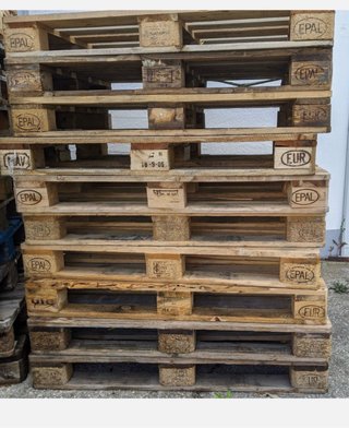 Palets de madera EPAL EUR usado
