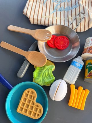 Lote comida infantil juguete