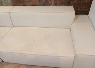 Sofá modular beige 155cm por módulo.