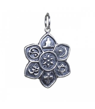 Colgante Plata 6 Religiones 24mm