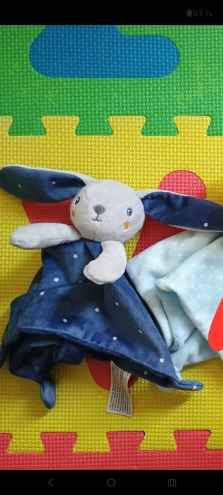 Peluche apego dou dou conejo estrellas