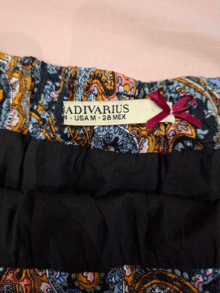 Falda estampada mujer