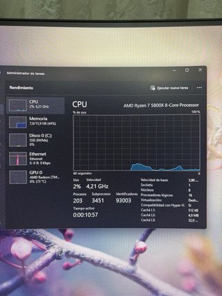 PC Gaming ASUS con luces RGB