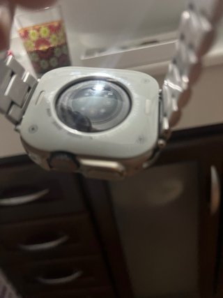 Reloj Smartwatch Plata y Naranja copia ultra 3