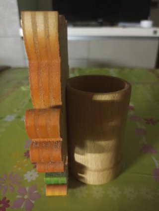 Portapenne gufo in legno Bartolucci Made in Italy