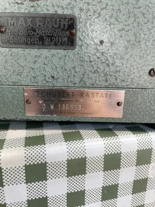 Calculadora Mecánica Schubert Rastatt Vintage