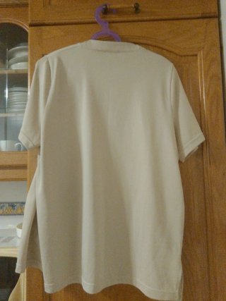 Kimono beige manga corta talla única