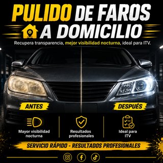 PULIDO DE FAROS A DOMICILIO