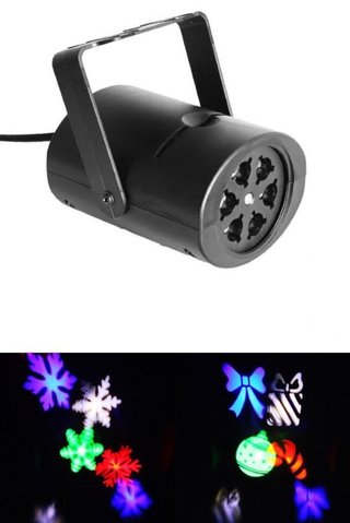 Foco proyector luces de navidad con movimiento. W6