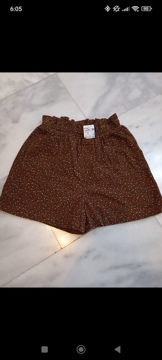 Pantalón corto niña estampado 12 años