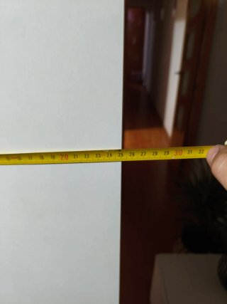 Columna Mueble Baño Madera y Cristal