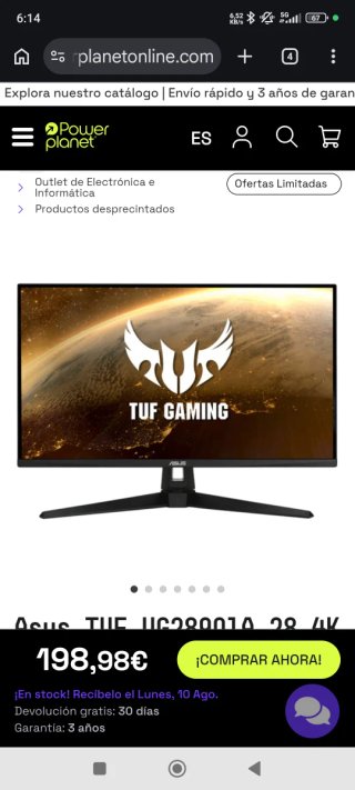 Monitor Asus TUF Gaming 4K