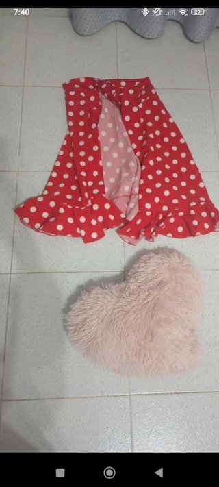 Mandil Flamenco Rojo Lunares Blancos