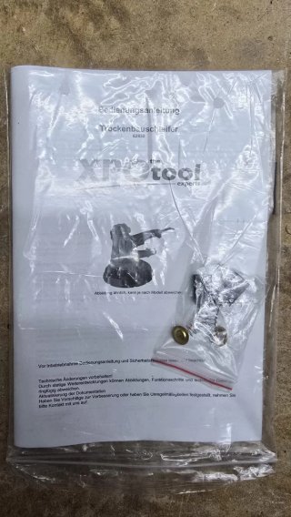 Lijadora pared techo XPOtool 1280W autoaspirante