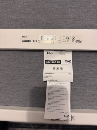 Sillas plegables Ikea blanco con gris