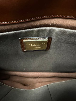 Borsa in pelle da uomo a tracolla marrone