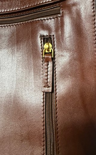 Borsa in pelle da uomo a tracolla marrone