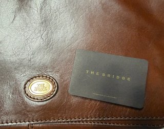Borsa in pelle da uomo a tracolla marrone