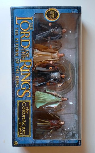 PACK 5 FIGURAS LOTR - ESDLA - TOY BIZ - CORONACIÓN