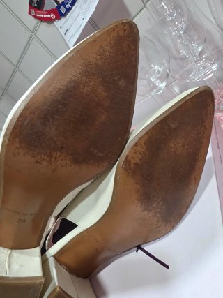 Zapatos Ragazza Talla 38 Blancos Vestir