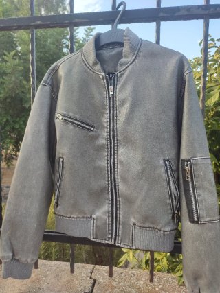 Giacca bomber ecopelle donna S