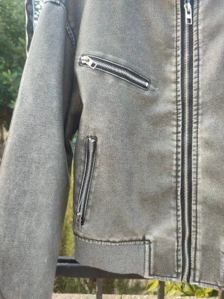 Giacca bomber ecopelle donna S
