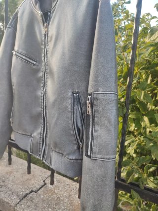 Giacca bomber ecopelle donna S
